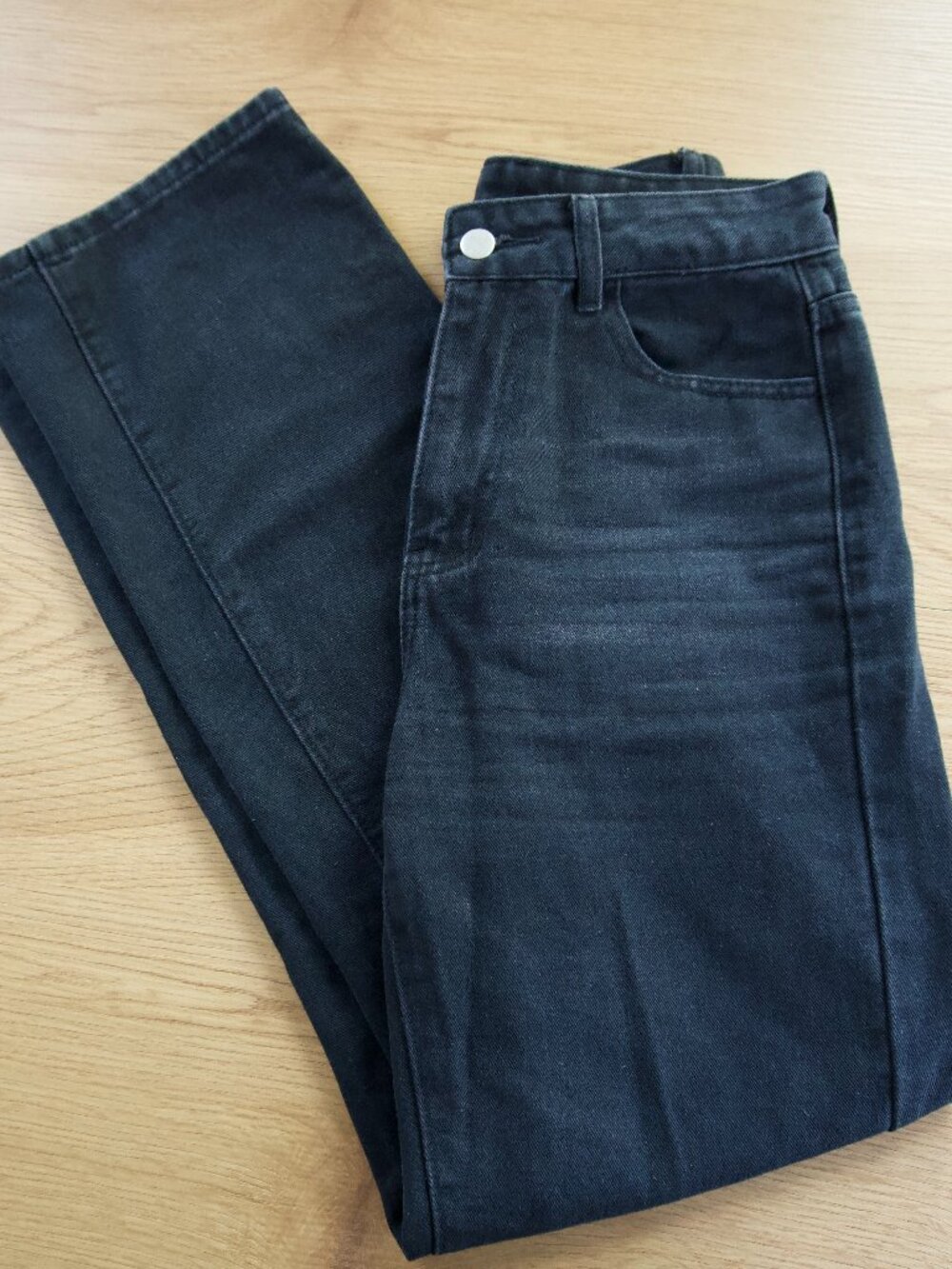 Faded Black Denim Jeans
